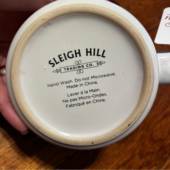 Festive White Mug with Holiday Design “Making Spirits Bright” - Picture 2 of 4